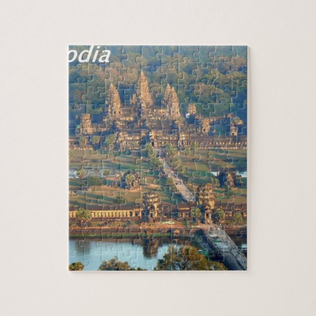 -Angkor-WAT-Angie. Jigsaw Puzzle (Vertical)