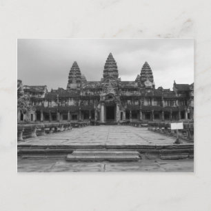 Angkor Wat B&W Postcard