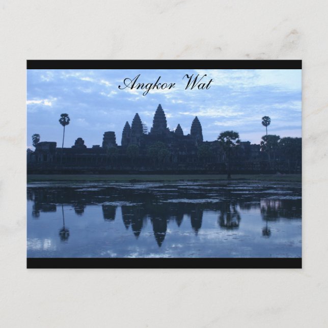 angkor wat blue postcard (Front)