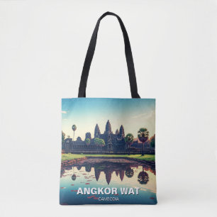 Angkor Wat Cambodia at Dawn Tote Bag