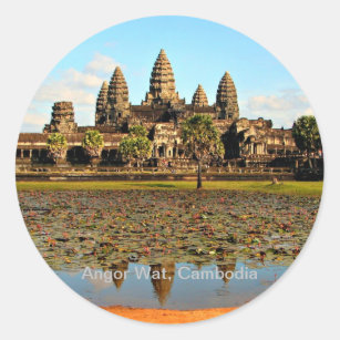 Angkor Wat, Cambodia Classic Round Sticker
