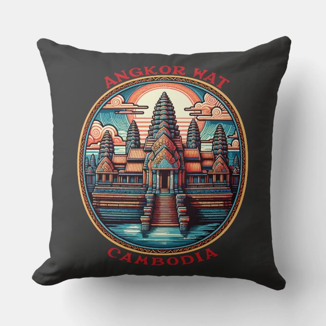Angkor Wat, Cambodia Cushion (Front)