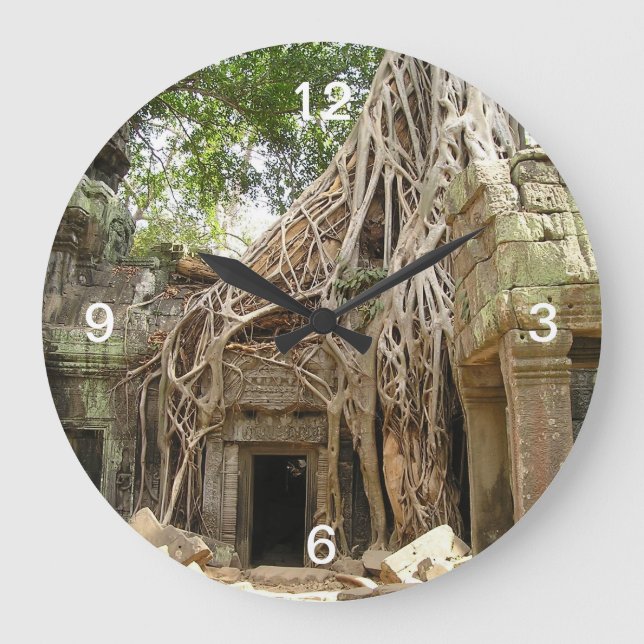 Angkor Wat Cambodia Large Clock (Front)