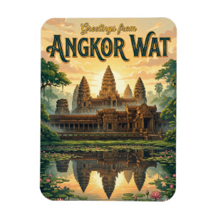Angkor Wat Cambodia Magnet
