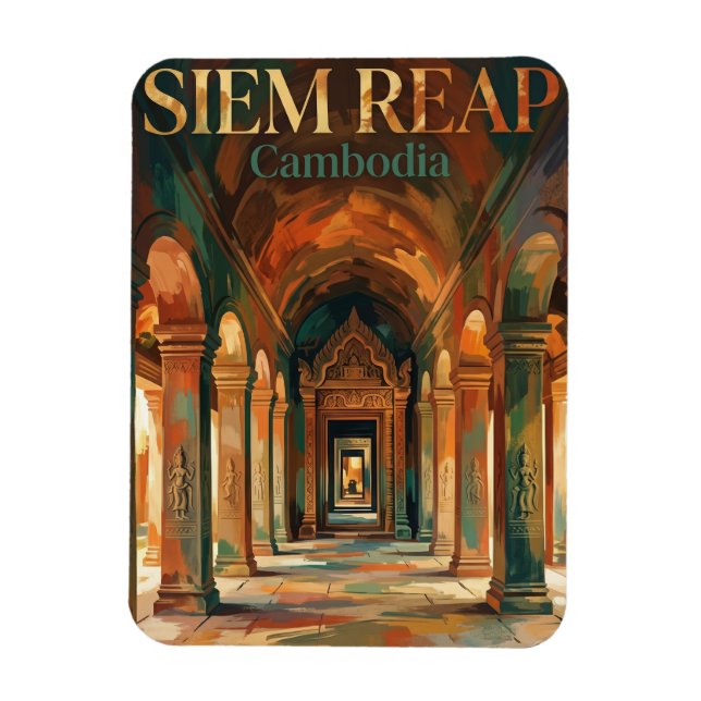 Angkor Wat Cambodia Magnet (Vertical)