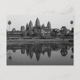Angkor Wat, Cambodia - Original B&W Travel Photo Postcard
