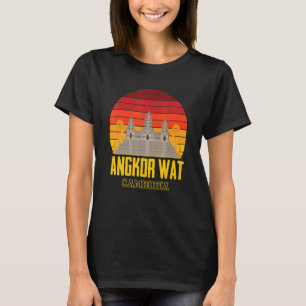 Angkor Wat Cambodia Retro Vintage Asia Tour T-Shirt