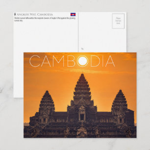 Angkor Wat, Cambodia Travel Postcard