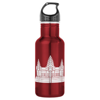 Angkor Wat Cambodian / Khmer Flag 532 Ml Water Bottle