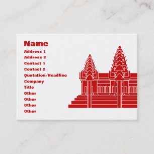 Angkor Wat Cambodian / Khmer Flag Business Card