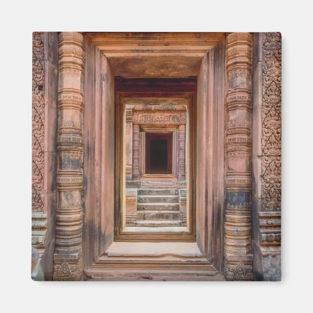 Angkor Wat Entryway, Cambodia Magnet (Front)
