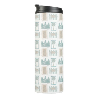Angkor Wat–inspired seamless pattern tumbler