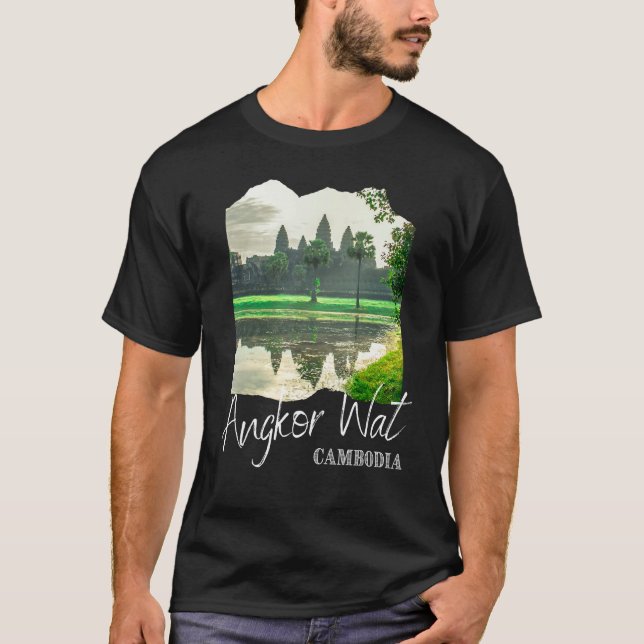Angkor Wat Khmer Historical Temple Cambodia T-Shirt (Front)