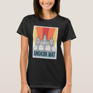 Angkor Wat Retro Cambodia Asia Tourist T-Shirt