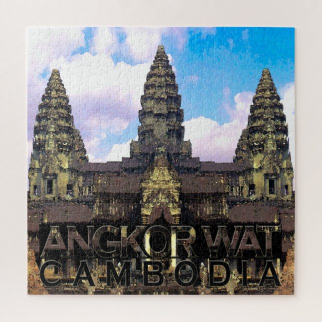 Angkor Wat Square Puzzle (Vertical)