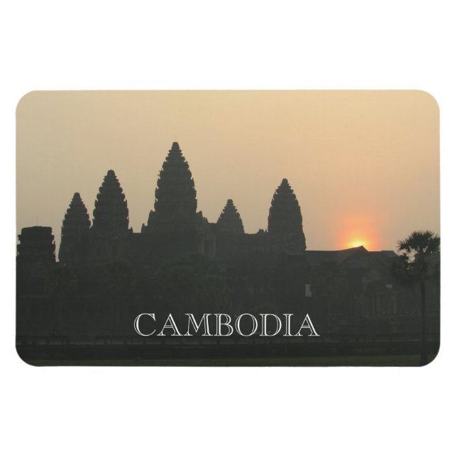 angkor wat sunrise cambodia magnet (Horizontal)