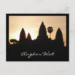 angkor wat sunrise postcard