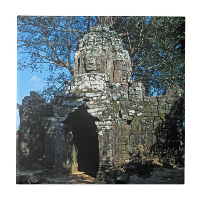 Angkor wat, Ta som temple - Cambodia, Asia Ceramic Tile (Front)