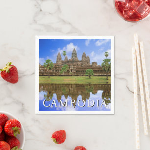 Angkor Wat Temple   Kampuchea, Cambodia Napkin