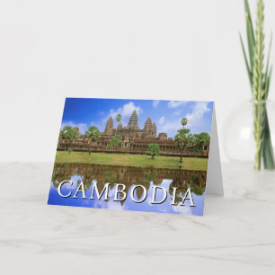 Angkor Wat Temple Kampuchea, Cambodia Thank You Card