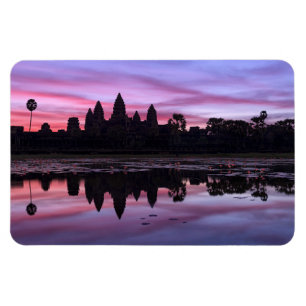 Angkor Wat Twilight Flexible Photo Magnet