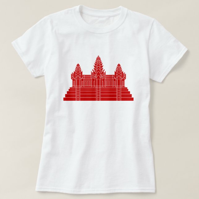 Angkor Wat Ver.2.0. Khmer Temple T-Shirt (Design Front)