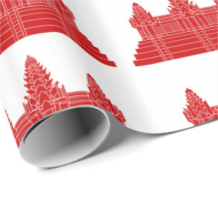 Angkor Wat Ver.2.0. Khmer Temple Wrapping Paper