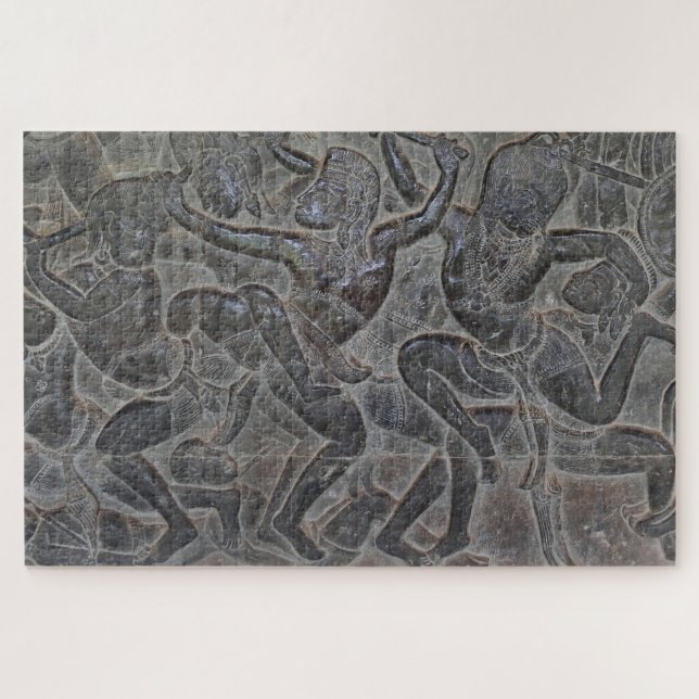 Angkor Wat Warriors Jigsaw Puzzle (Horizontal)