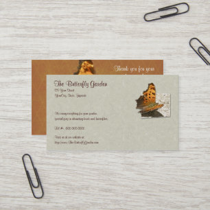Angle Wing Comma Butterfly Series Business Card