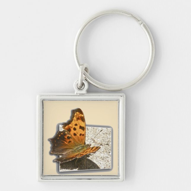 Angle Wing Comma Butterfly Series Key Ring (Front)