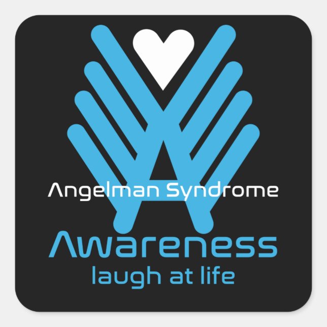 Angleman Syndrome Awareness Square Sticker (Front)