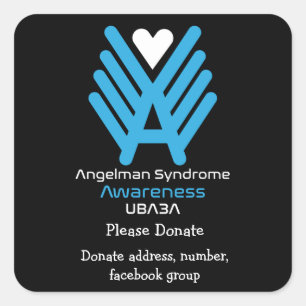 Angleman Syndrome Awareness  Square Sticker