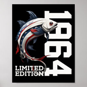 Angler 61st Birthday Fishing Limited Edition 1964 Poster