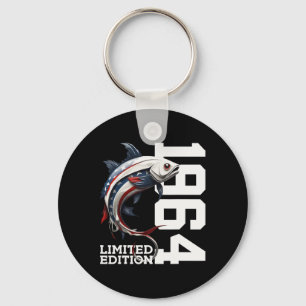 Angler Birthday Fishing Limited Edition 1964 1 Key Ring