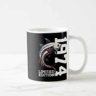 Angler Birthday Fishing Limited Edition 1974 1 Coffee Mug