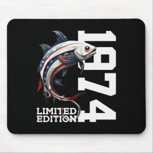 Angler Birthday Fishing Limited Edition 1974 1 Mouse Pad