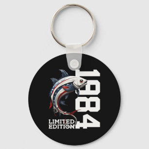 Angler Birthday Fishing Limited Edition 1984 Key Ring