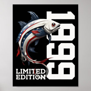 Angler Birthday Fishing Limited Edition 1999 Poster