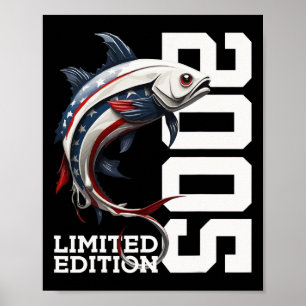Angler Birthday Fishing Limited Edition 2005 Poster