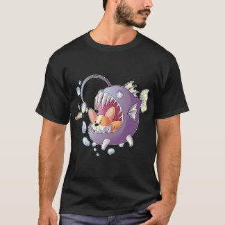 Angler Fish Corgi T-Shirt