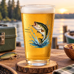 Angler Fishing Retirement Gift Keepsake Glass