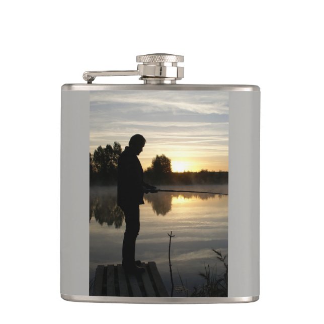 Angler morning hip flask (Front)