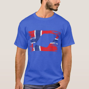 Angler Norway Norwegian Flag Fishing Rod Fish Reel T-Shirt