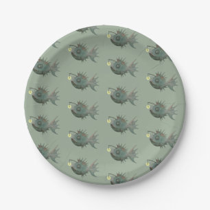 angler  paper plate