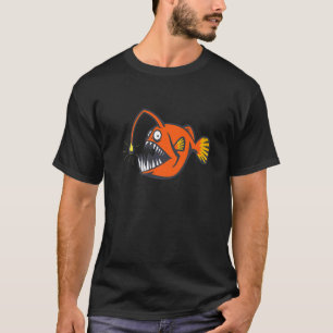 Anglerfish Deep Sea Creatures Sea Monster Angler F T-Shirt