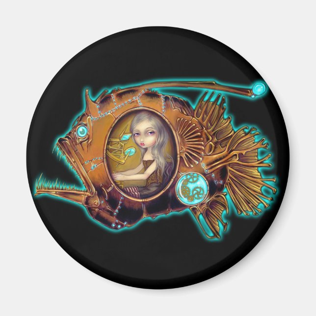 "Anglerfish Submarine" Magnet (Front)