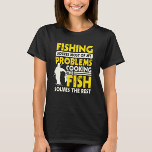 Anglers And Cook Spell Design Fish Cook T-Shirt