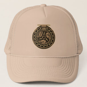 Angler's Cap Hat with Fly Fishing Fly Reel Picture