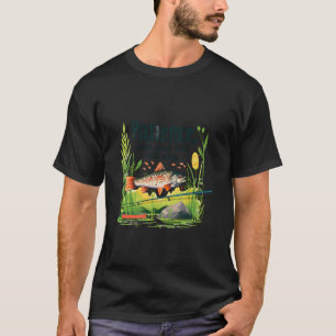 Angler's Patience Luck Lies All Day Trout Fishing  T-Shirt