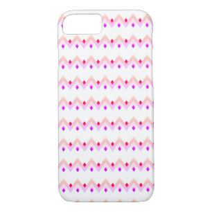 Angles Art Deco Style Pattern Pink iPhone 8/7 Case